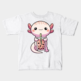 baby axolotl boba Kids T-Shirt